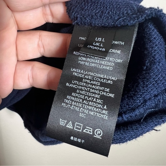 Maeve by Anthropologie Riviera Navy Blue Water Sports Embroidered Tee Shirt - Picture 5 of 8